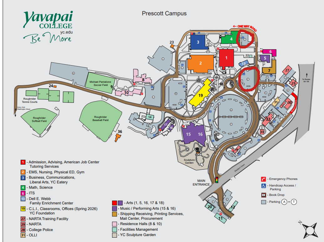 Yavapai College Map