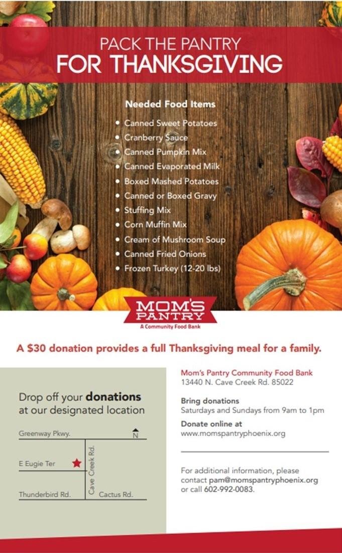 Pack the Pantry for Thanksgiving Drive